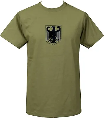 Mens Bundeswehr T-Shirt Top German Military Army Eagle Patch Vintage S-5XL • £18.50