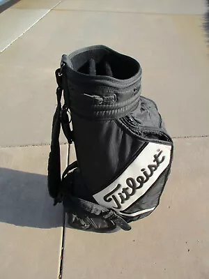 Titleist DCI Mini Staff Bag - Black/White Wo/Rain Hood GOOD CONDITION!!! • $83.95