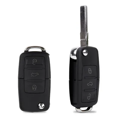 3 Buttons Flip Remote Key Blade Shell For Volkswagen Golf Passat Bora Polo Skoda • $3.98