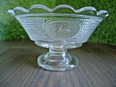 Vintage Antique Glassware Canton Swan With Mesh Footed Sherbert Glass Dishes • $12.99