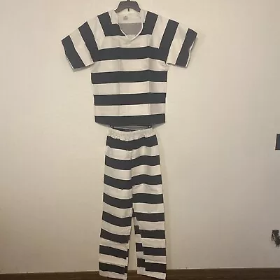 Authentic Uniform Jail Inmate Prison Stripes SMALL 2 Pc. Set Made In USA - TCI • $99.99