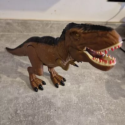 Large T-Rex Dinosaur Figure Toys Loud Roaring Head Movement Walking ~ UK Seller • £7.95