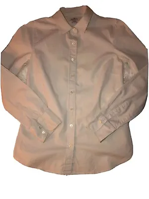 J. Crew Haberdashery Women Long Sleeve Ash Gray Button Down Shirt Blouse X SM • $19.96