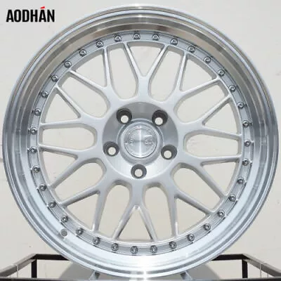 Aodhan AH02 18x9.5 +30 5x114.3 Silver RX8 GS300 WRX Civic Accord Mazda3 ILX • $845.10