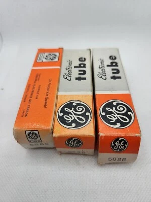$1.11 • Buy Vintage 5886 GE General Electronic Vacuum Radio Electronic Tubes LOT 