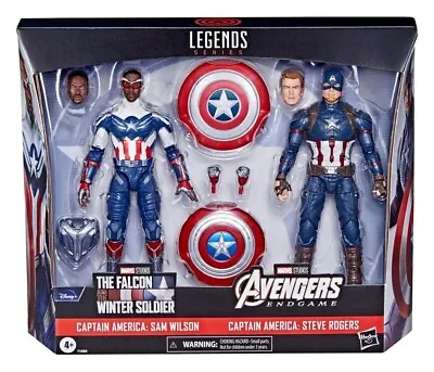 Marvel Comics Legends CAPTAIN AMERICA & FALCON CAP 6  Toy Action Figure Pack Set • £33.99