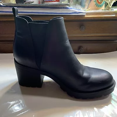 NIB Xappeal Laura Black Stretch Side Ankle Boots Women's Size 6m Go Getting Fun • $32.99