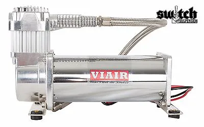 Viair 444C Single  Air Compressor Ride Kit 200 Psi For Air Suspension Chrome • $249.71