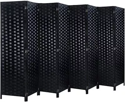 8 Panel Room Divider Double Side Privacy Screen Space Seperate Freestanding Home • $113.99