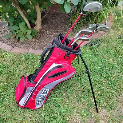 Ping Moxie RH 5 Club Junior Golf Set & Standing Bag For 54 -61  Tall Youth Right • $120.95