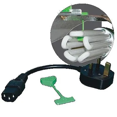 LUMii HID To CFL Converter Cable/Lead/Wire Hook - UK Plug - Lighting/Hydroponics • £7.50