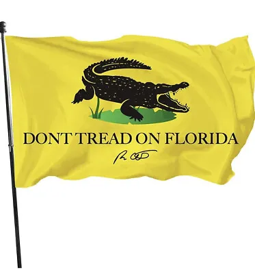 $13.88 • Buy Don’t Tread On Florida Alligator Gator Ron Desantis Flag 3x5 Printed Nylon