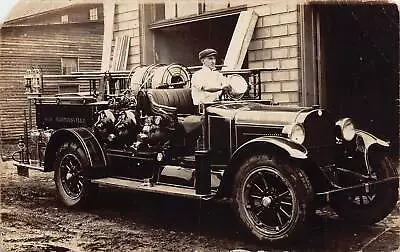 ZC1/ New Martinsville West Virginia RPPC Postcard Fire Department Truck 175 • $55.60