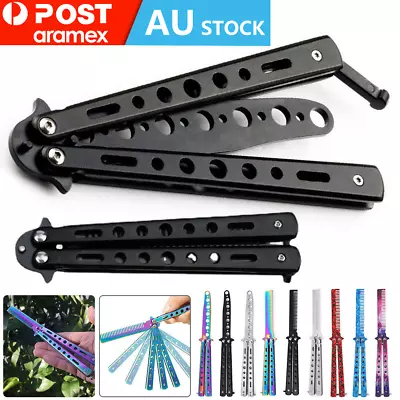 CSGO All Color Butterfly Comb Knife Metal Folding Practice Trainer Training Tool • $5.95