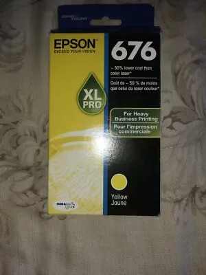 Brand New Genuine Epson 676 Yellow Ink Cartridge - Expired - Never Used • $5