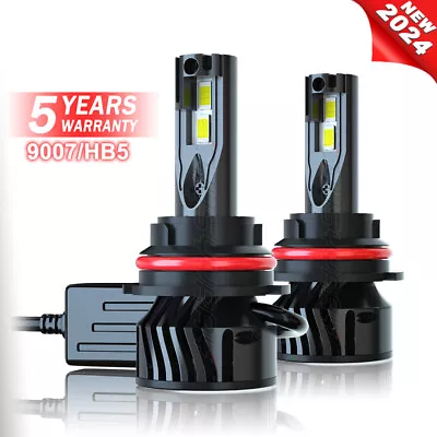 9007 HB5 CSP LED Headlight Bulbs Conversion Kit High Low Beam 6500K Super White • $45.99