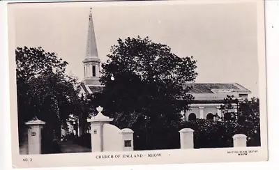 An Early Real Photo Post Card Of Church Of England - Mhow. India. • £1.85