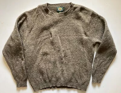 Vintage Cabelas Outdoor Gear Knit Wool Large Taupe Beige Gray Sweater • $49.99