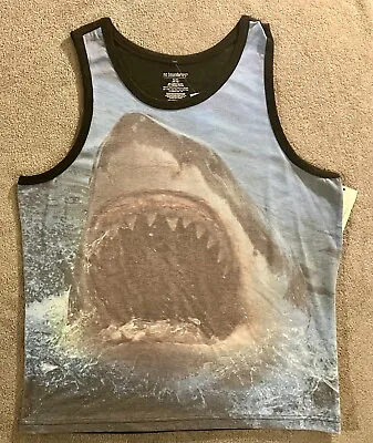 No Boundaries - Mens Graphic Tank Top - Shark Feeding Frenzy - Size XL - New • $10.95