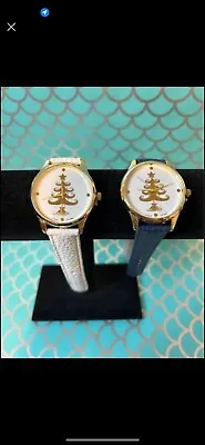 Set Of Mark Naimer Womens Christmas Watches | White And Blue With Gold Accents • $10
