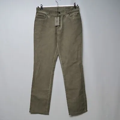 John Varvatos Artisan Portugal  Cotton Linen Jean Pants 32 Beige Button Fly 5-Po • $89.99