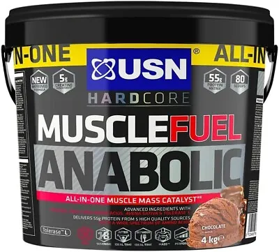 £69.99 • Buy USN Muscle Fuel Anabolic Chocolate All-in-one Protein Powder Shake (4kg): Workou
