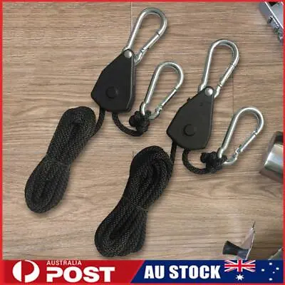 2M 1/2/4/6/8/10/12/14/16pcs Rope Pulley Lock Tie Down Strap Sky Curtain Tent • $16.79