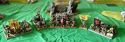 Warhammer AOS Greenskinz Orruk Fantasy Orc OOP Very Well Painted Plastic Army • £46