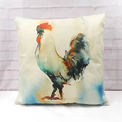 Abstract Chicken Cushion Cover Vintage Country Style Decorative Animal Gift 18  • £7.99