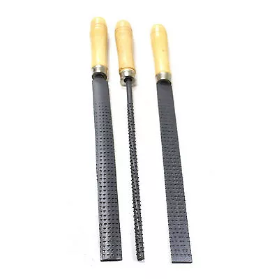 HAWK F300 - Wood Rasp File Set 3 Piece Carpentry Woodworking Carving Hand Tools • $11.89