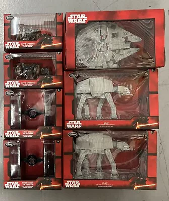 Lot Of 7 (A) STAR WARS Deluxe Die Cast Vehicles Falcon AT-AT Tie Fighter Speeder • $20.50