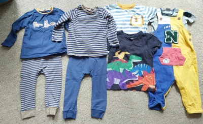 £11 • Buy Baby Boys NEXT Outfit Dungaree Bodysuit T Shirt Leggings Bundle X8 9-12m Months 