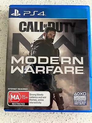 PS4 Call Of Duty Modern Warfare Playstation 4 Game Free Postage • $20