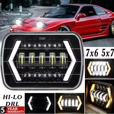 7x6  LED Headlight High Low Beam Turn Lamp For Ford F250 350 450 550 Super Duty • $44.99