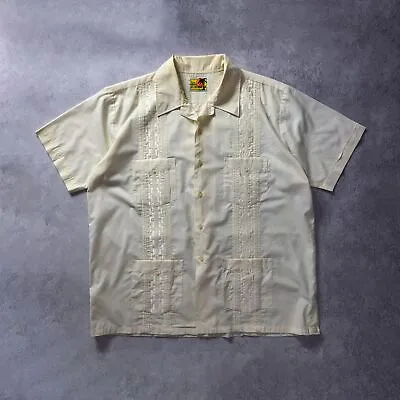 £36 • Buy Vintage Guayabera Cuban Shirt