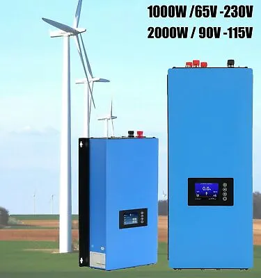 2000W Wind Turbine Grid Tie Inverter Input 45-90V AC Output 110V AC W/ Limiter • $505.99