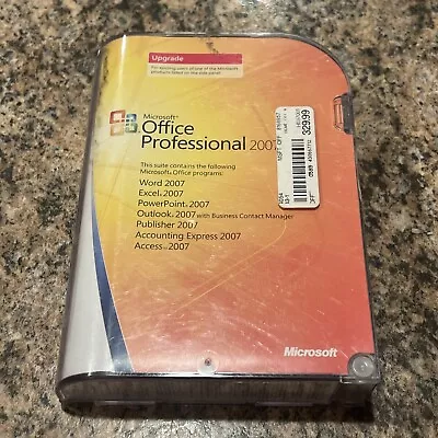 Microsoft Office Professional 2007 Upgrade With Product Key & Papers 269-11093 • $29.99