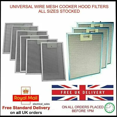 £17.99 • Buy Universal Wire Metal Mesh Cooker Hood Extractor Fan Filter All Sizes Stocked
