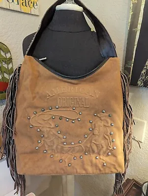 £28.83 • Buy Raviani Leather Fringe Hobo Ladies Tote Bag In Cheetah Leopard (Made In USA)