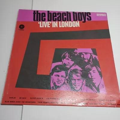 Beach Boys Live In London Australia Pressing Vinyl 12'' Lp 1976 Pop Rock Surf • $20.95