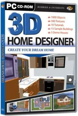 3D Home Designer Video Games Windows 98 95 (2002) • £2.22