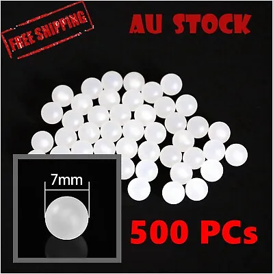 7mm Diameter PP Solid Plastic Balls Precision Bearing Ball 500pcs New AU • $9.99