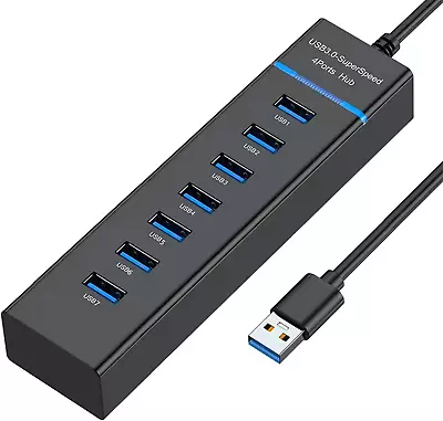 7 Port USB Hub Splitter Multiple Connector 3.0 Adapter For PC Desktop Laptop • $13.99