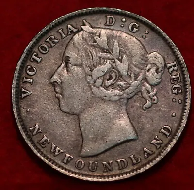 1900 Queen Victoria Newfoundland 20 Cents Silver Coin • $47.25