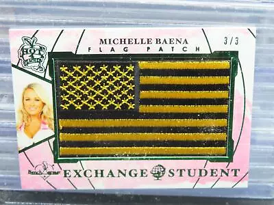 2019 Benchwarmer Michelle Baena Exchange Student Flag Patch #3/3 • $0.99