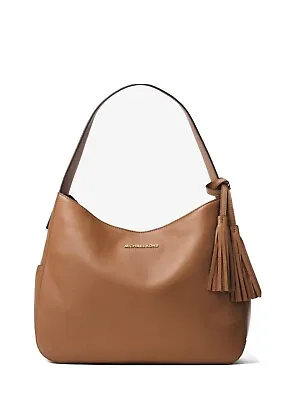 NWT MICHAEL MICHAEL KORS Ashbury Slouchy Large Leather Shoulder Bag  Color Acorn • $299
