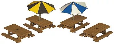 PN810 Metcalfe N Gauge Picnic Tables (4) Card Model Kit • £7.99