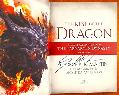 £103.60 • Buy Signed - George R. R. Martin Rise Of The Dragon Illustrated 2022 Game Of Thrones