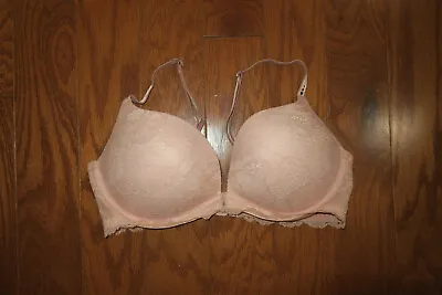 34c ❤️ Vintage Bra ❤️ Victoria's Secret ❤️ Lace Biofit Push Up Pads Beige Soft • $42