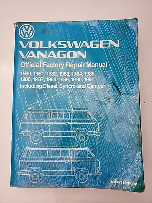 Volkswagen Vanagon Official Factory Repair Manual 1980-1991 Robert Bentley • $150